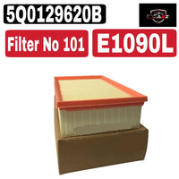 Air Filter E1090L & 5Q0129620B & LX3502 5Q0129620D 5QD129620A Compatible With AUDI A3 Q3 TT Tag : 101