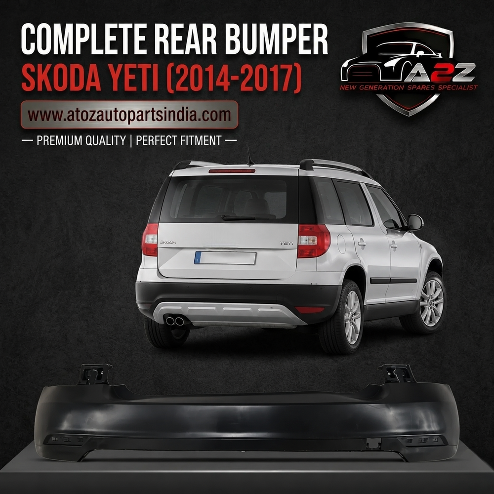 Complete Rear Bumper 5L6807421D Compatible With Skoda Yeti (2014-2017) Tag No.701