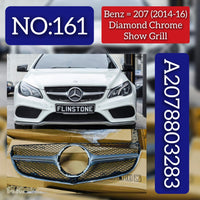 Front Dimond Chrome Show Grill 2078803283 A2078803283 Compatible With MERCEDES BENZ E-CLASS C207 (2014-2016) Tag No.161