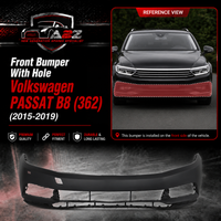 Front Bumper With Hole 3G0807221 Compatible With Volkswagen PASSAT B8 (362) Tag No.132A