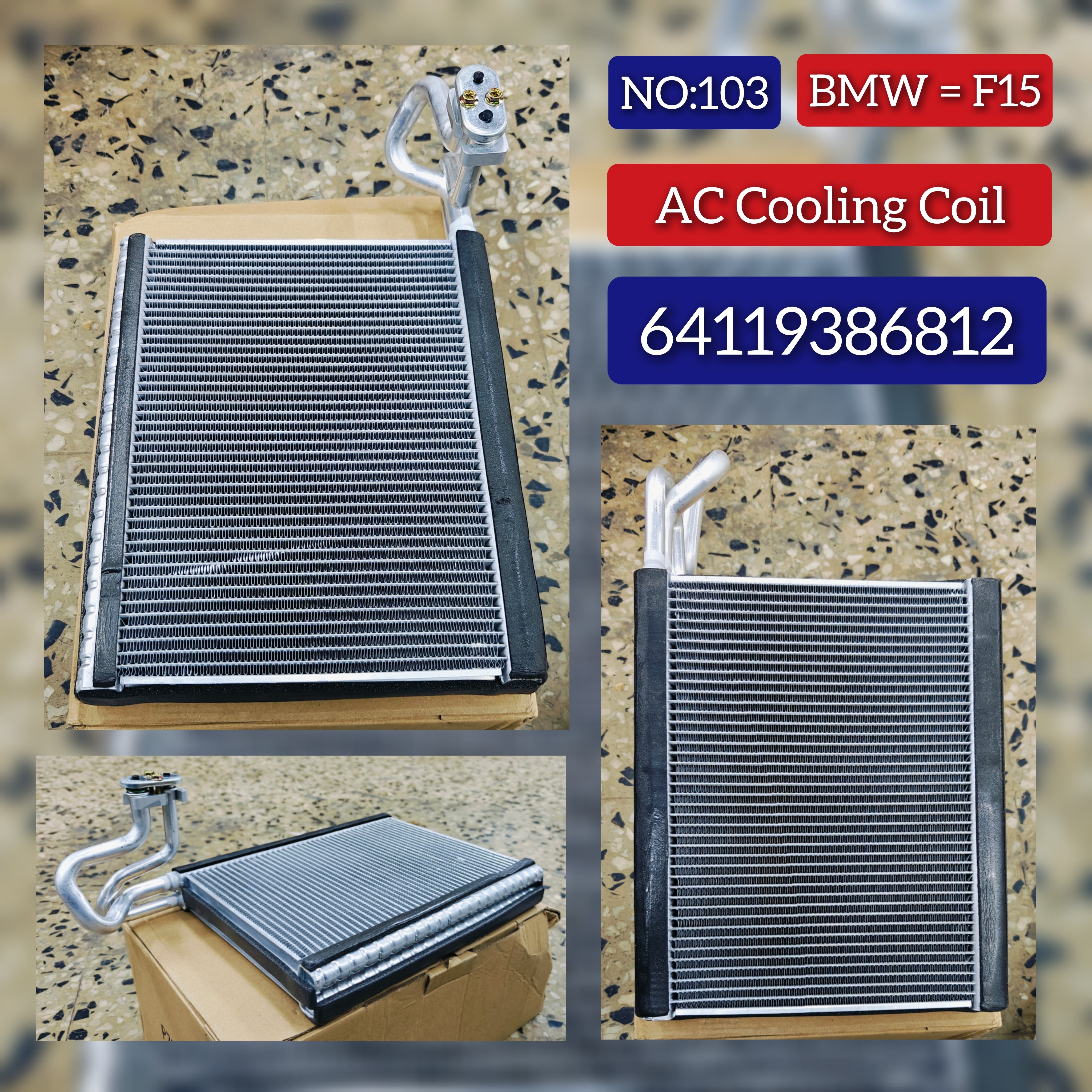 Air Conditioning Evaporator (Cooling Coil) 64119386812 Compatible with BMW X5 F15 &  X6 F16