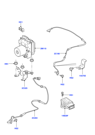 ABS Wheel Speed Sensor SSB500090 SSB500092 Compatible With LANDROVER & Range Rover FREELANDER 2 (L359) | LR2