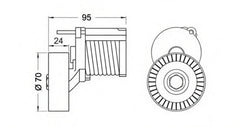 Belt Tensioner With Pulley 038903315AH 038903315AG Compatible With AUDI A4 8K