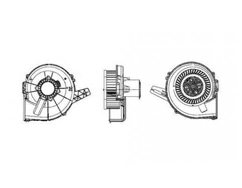 AC Heater Blower Motor 6Q1820015G 6Q182 0015 6Q1820015B 6Q1820015C 6Q1820015E 6Q1820015H Compatible with SKODA FABIA II (542) & VW POLO V (6R1, 6C1) Tag-BM-17