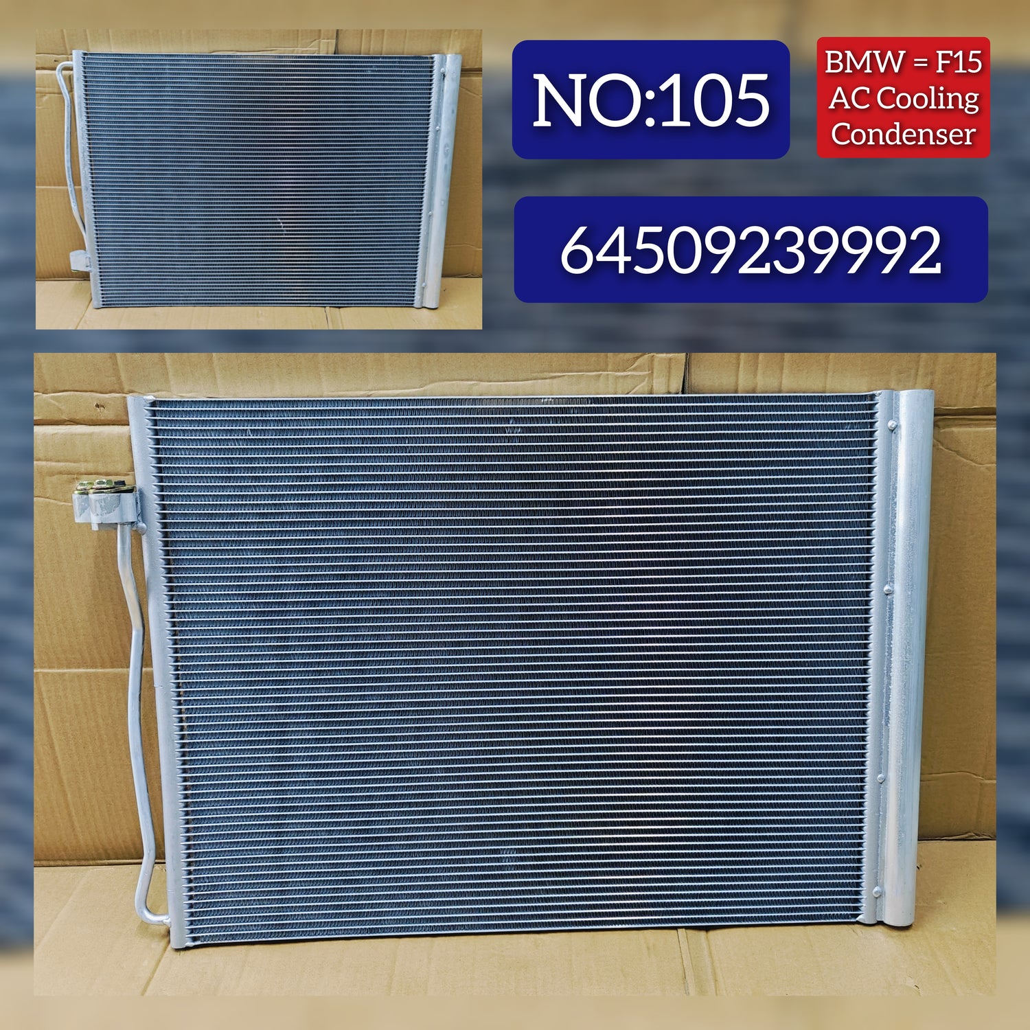 AC Condenser 64509239992 64536972553 Compatible with  BMW BMW X5 (E70) & X5 (F15, F85) & X6 (E71, E72) & X6 (F16, F86)
