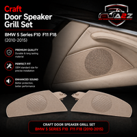 Beige Craft Door Speaker Grill Set Left 51417225979 & Right 51417225980  Right 51417225970 Compatible With BMW 5 Series F10 F11 F18