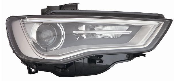 Headlight Headlamp Left 8V0941005C & Right 8V0941006C 8V0941043M 8V0941005C 8V0941043C (With Blaster) Compatible With AUDI A3 (2012-2015) Tag No.166