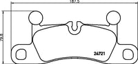 Rear Brake Pad 7P6698451 2472101 P65027 Compatible With AUDI Q7 & PORSCHE CAYENNE 92A