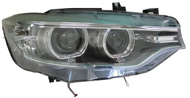 Complete Headlight Assembly (Bi-Xenon) Left 63117377843 & Right 63117377844 Compatible With BMW F32 (Old) 2013-2017