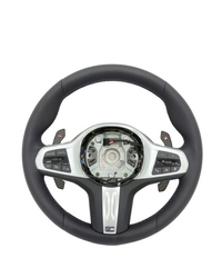 BMW Round Steering Wheel (Leather) Compatible With BMW G30