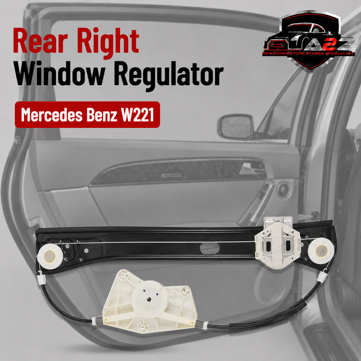 Rear Right Window Regulator 2217300246 Compatible With Mercedes Benz W221