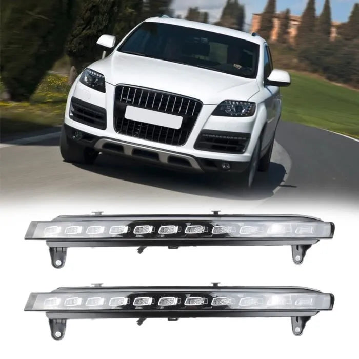Audi FRONT BUMPER SIGNAL LIGHT INDICATOR Compatible With AUDI Q7 (2006-2010) LED Left 4L0953041 & Right 4L0953042 Tag-FO-153