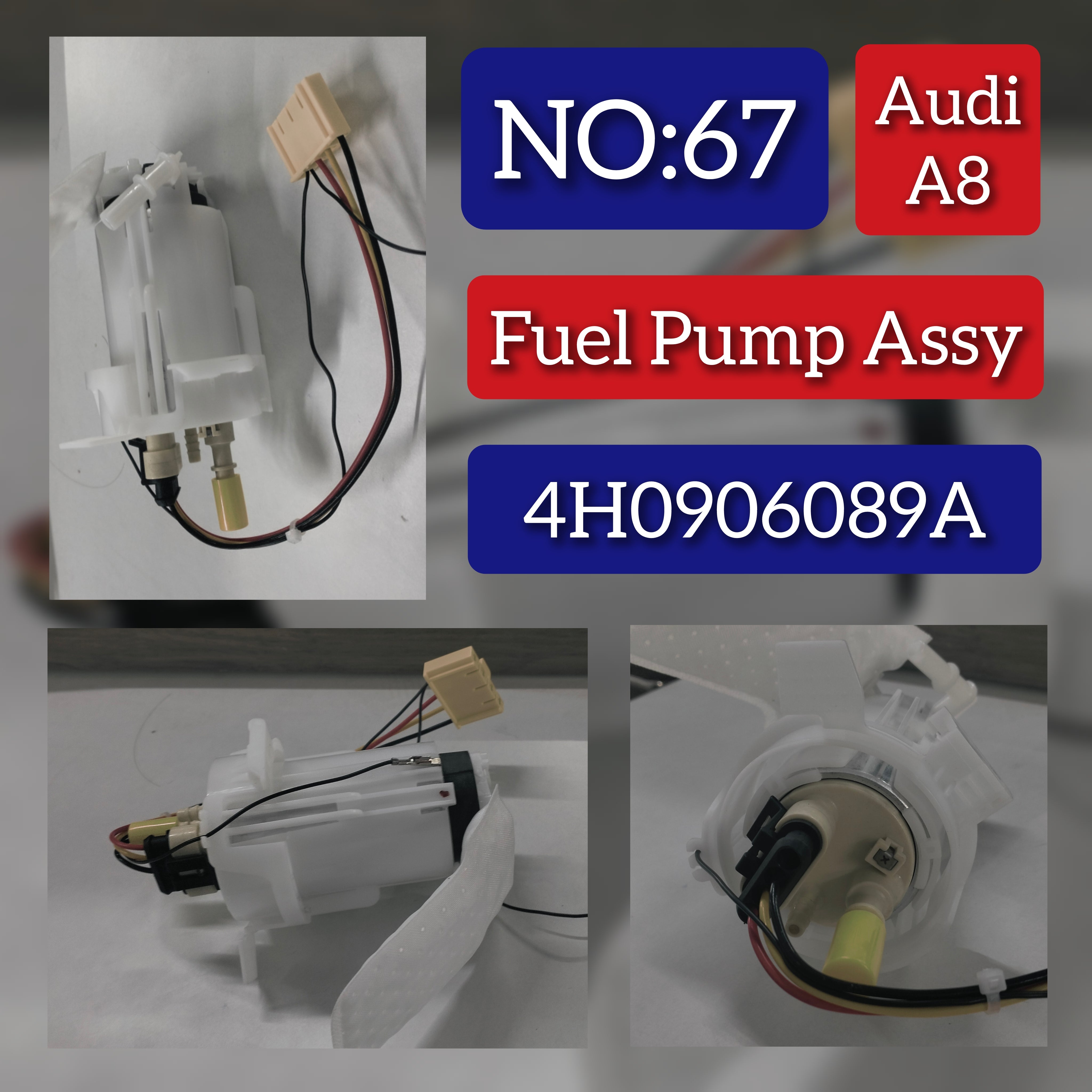 Fuel Pump 4H0906089A 4H0906091H Compatible With AUDI A8 D4 (4H2, 4H8, 4HC, 4HL) Tag-F-67