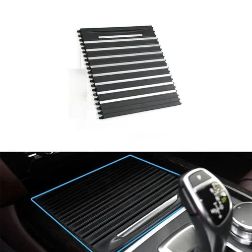 Black Central Console Drink Water Cup Holder Cover Shutter Roller Trim 51169251973 Compatible With BMW X5 F15