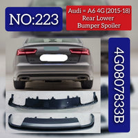 Rear Lower Bumper Spoiler 4G807833B Compatible With AUDI A6 4G (2015-2018) Tag No.223
