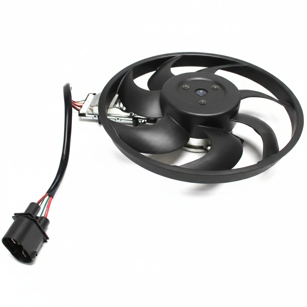Engine Cooling Fan Motor Fan Assembly (Big) 7L0959455E Compatible With AUDI Q7 (4LB) & PORSCHE CAYENNE (9PA) & VW TOUAREG (7LA, 7L6, 7L7)