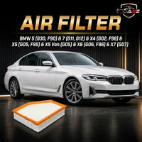 Air Filter E1346L & 13718577170 & LX4635 13718691835 Compatible With BMW 5 (G30, F90) & 7 (G11, G12) & X4 (G02, F98) & X5 (G05, F95) & X5 Van (G05) & X6 (G06, F96) & X7 (G07)  Tag : 153