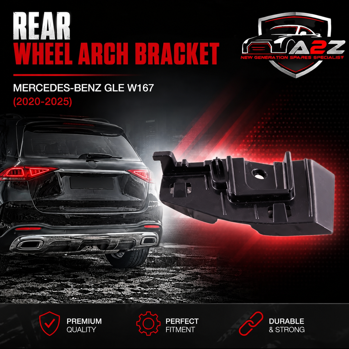 Rear Wheel Arch Bracket 1678857507 Compatible With Mercedes Benz GLE W167