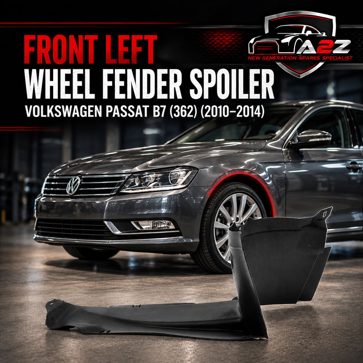 Front Left Wheel Fender Spoiler 3AA805911  Compatible With Volkswagen PASSAT B7 (362) (2010-2014) Tag No.93