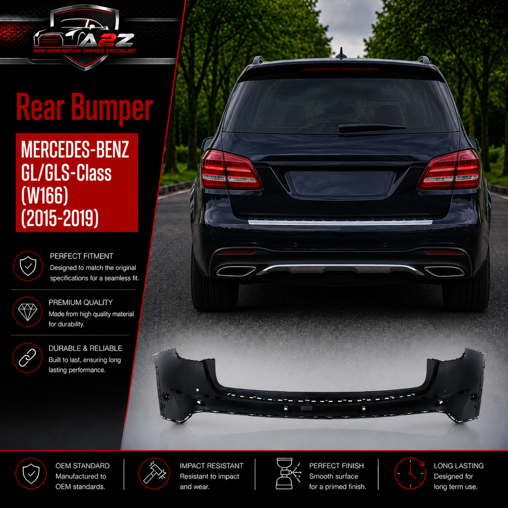 Rear Bumper A1668850200 1668850200 Compatible With MERCEDES-BENZ GL/GLS-Class (W166) (2015-2019) Tag No.14