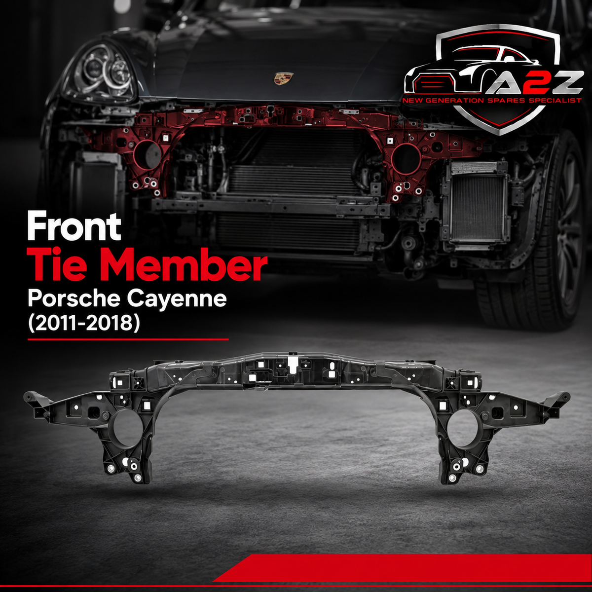 Front Tie Member 95850559400 Compatible With Porsche Cayenne (2011-2018)