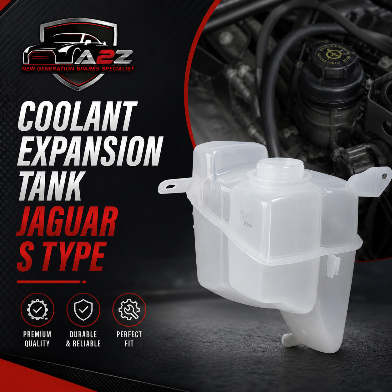 Coolant Expansion Tank C2C34318 Compatible With Jaguar S Type