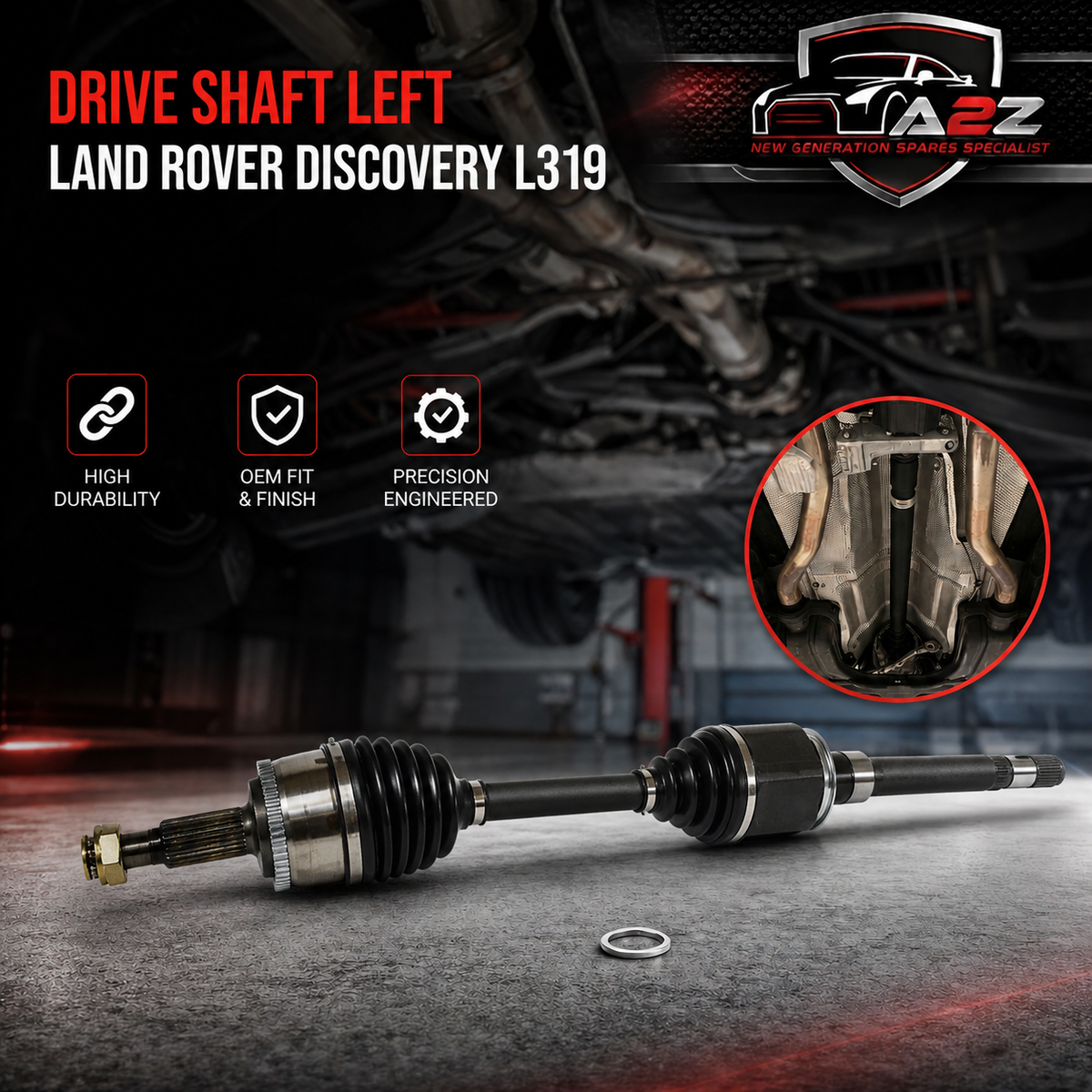 Drive Shaft Left Rear TOB500270 Right Rear TOB500280 Compatible With LAND ROVER DISCOVERY IV (L319) | LR4