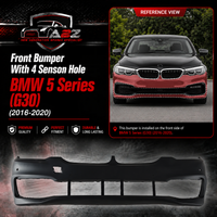 Front Bumper With 4 Senson Hole 51117427440 Compatible With BMW 5 Series (G30) (2016-2020) Tag No.481A