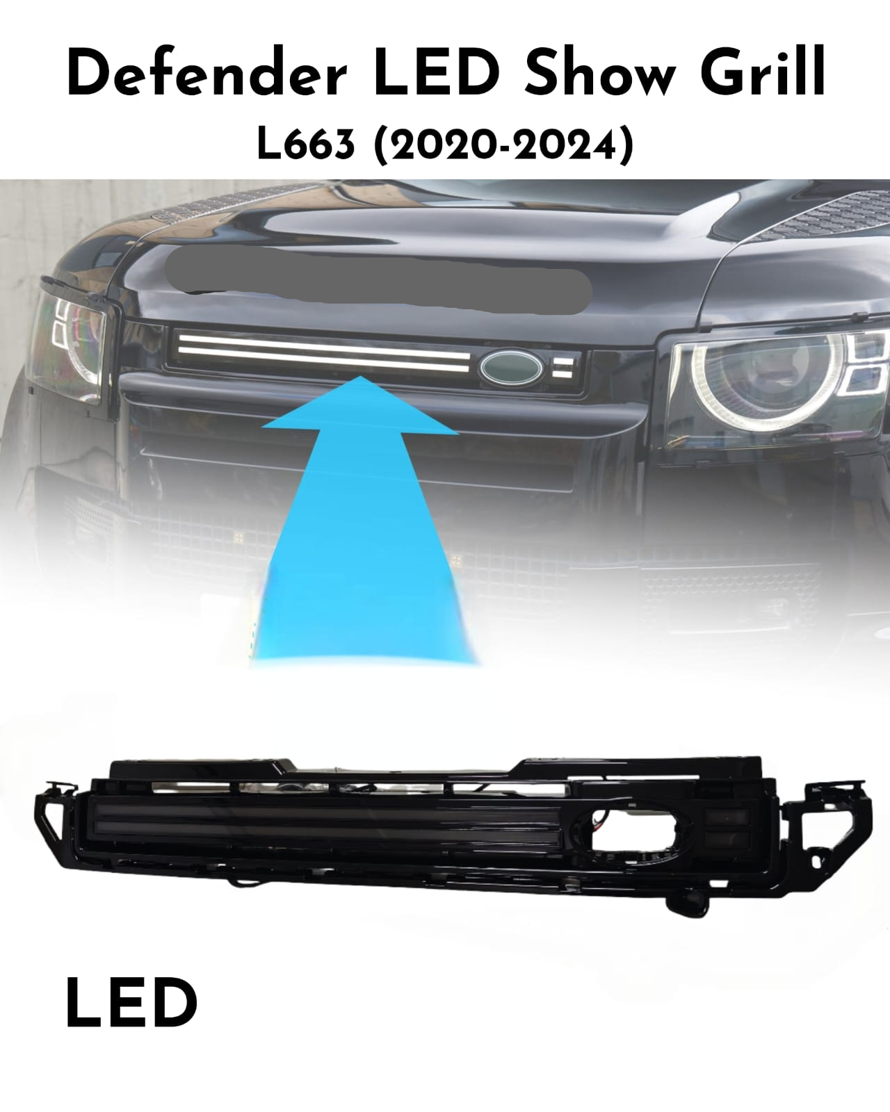LED Show Grill Compatible With Land Rover Defender L633 (2020-24)