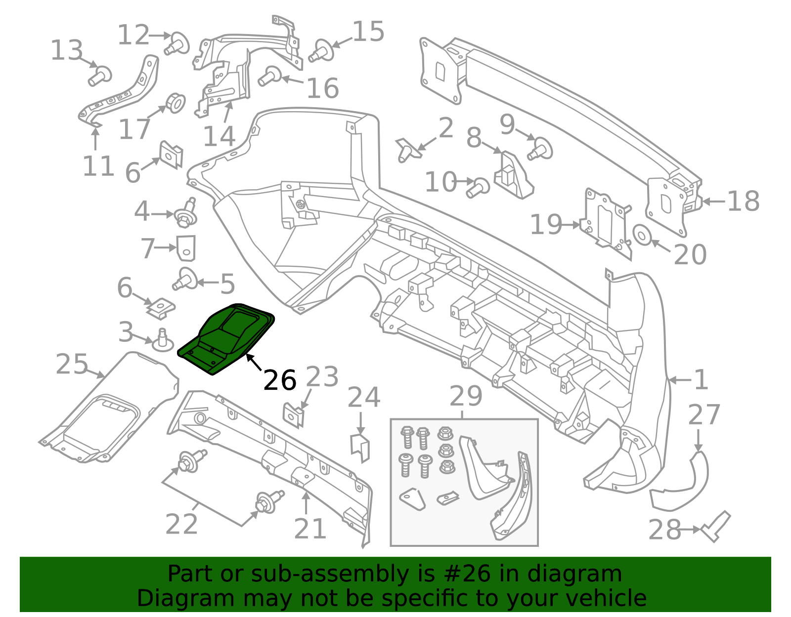 Rear Exaust Chromes Right LR027871 & Left LR027872 Compatible With Land Rover Range Rover Evoque - L538 (2015-2019) Tag No.10