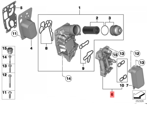 Elbow (Thermostat) 11428507694 For BMW 3 Series E90 Tag-E-80