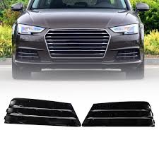 Fog Lamp Cover Compatible With AUDI A4 B9 2016-2019 Fog Lamp Cover Left 8WD807681 & Right 8WD807682 Tag-FC-16