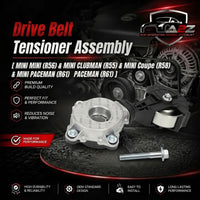 Belt Tensioner With Pulley 11287598833 11287598832 7598833 Compatible With MINI MINI (R56) & MINI CLUBMAN (R55) & MINI Coupe (R58) & MINI PACEMAN (R61)