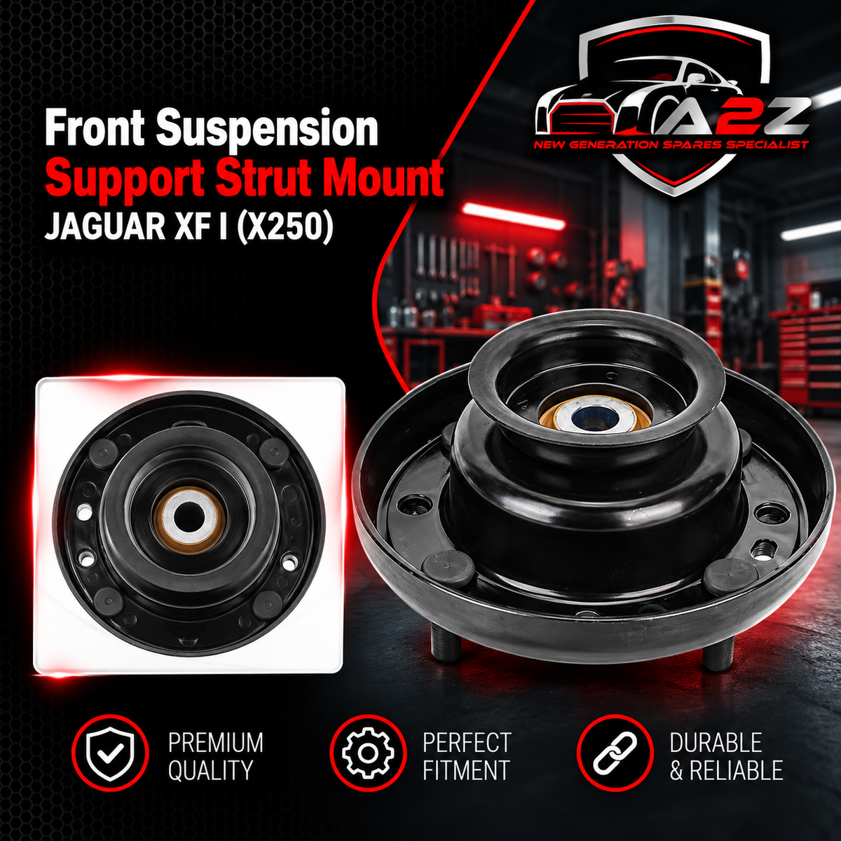 Front Suspension Support Strut Mount XR858419 Compatible With JAGUAR XF I (X250)