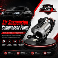 Air Suspension Compressor Pump 37206875177 37206850555 37206868998 Compatible With BMW X5 F15 & X6 F16 (2013-18)