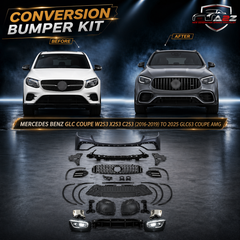 A To Z Compatible With Mercedes Benz Glc Coupe W253 X253 C253 (2016-2019) Upgrade Facelift Convert To 2025 Glc63 Coupe Amg Conversion Body Kit Bumper Headlight CC-9797 (Shipping Cost Not Included In Price)