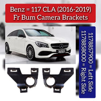 Front Bumper Camera Bracket Set Left 1178857700 & Right 1178857800 Compatible With Mercedes Benz W117 (2016-19)