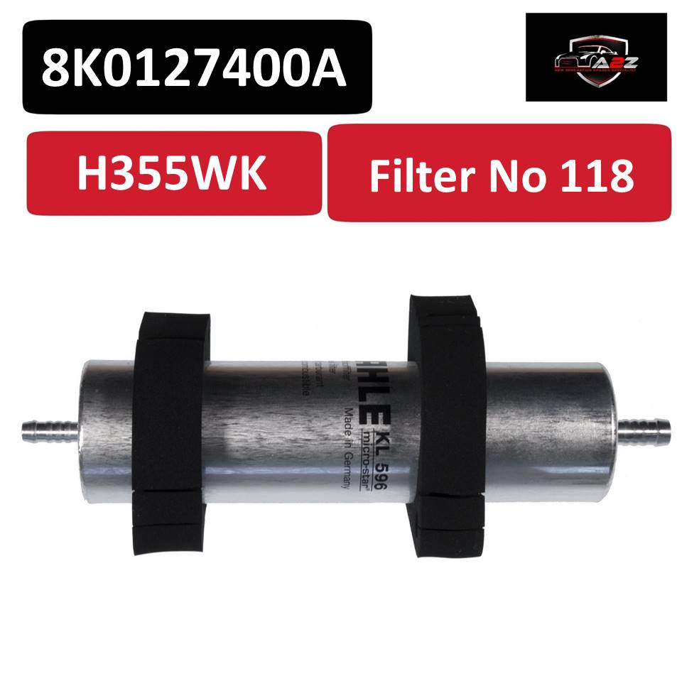 Fuel Filter H355WK & 8K0127400A 8T0127401A 8K0127400  & KL596 Compatible With AUDI A4 A5 A6 A7 A8 Q5 Tag 118