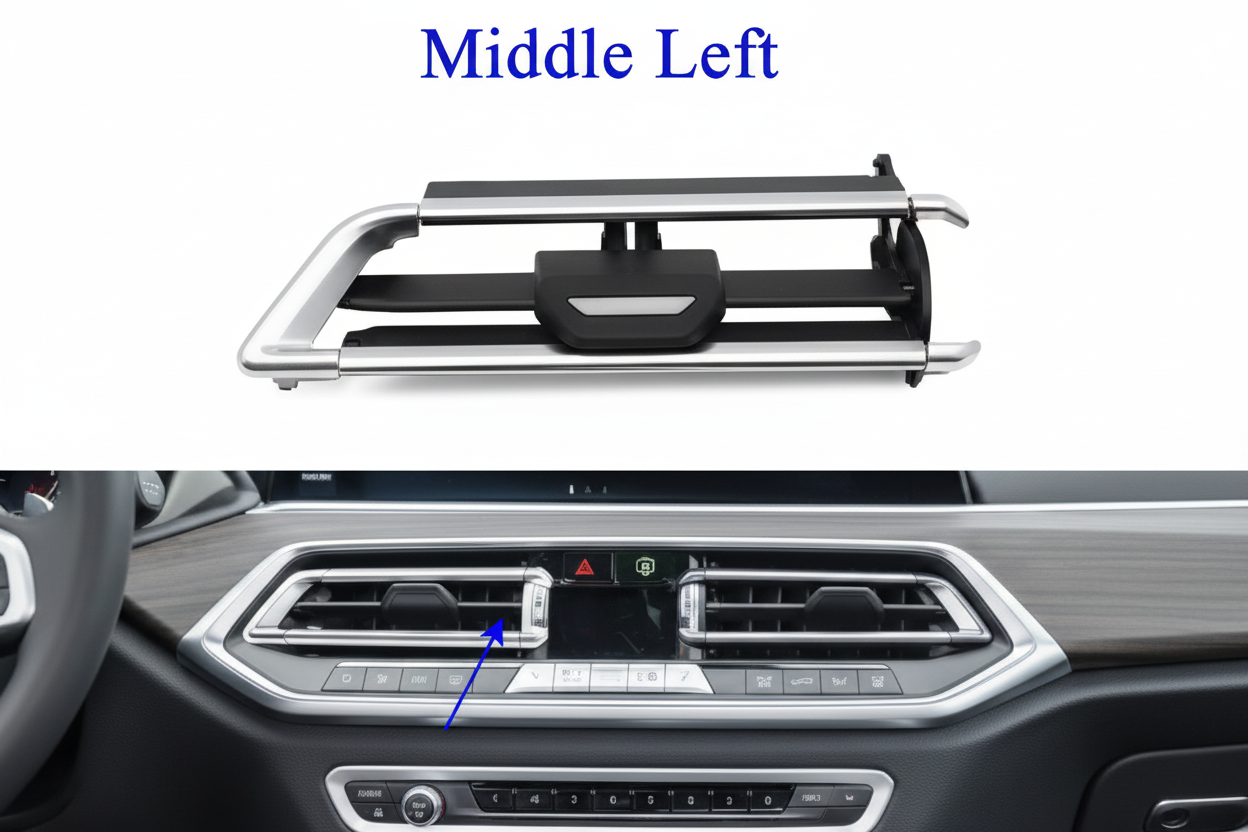Center Left AC Conditioner Air Vent Grill Outlet Tab Clip Repair Kit 64119458543 Compatible With BMW  X5 G05 & X6 G06 & X7 G07 Tag-ACR-04