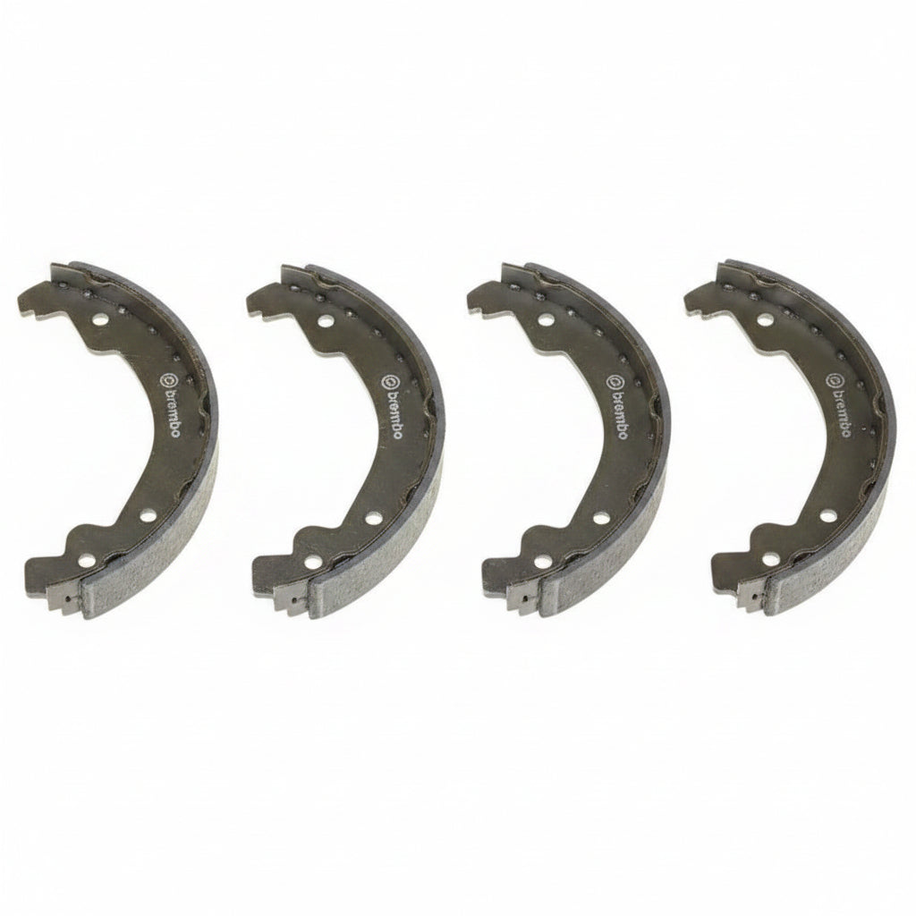Rear Parking Brake Shoe Set 1644200620 7L698525 Compatible With  AUDI Q7 (4LB) & MERCEDES-BENZ GL-CLASS (X164) & M-CLASS (W164) & R-CLASS (W251, V251) & VW TOUAREG (7LA, 7L6, 7L7)