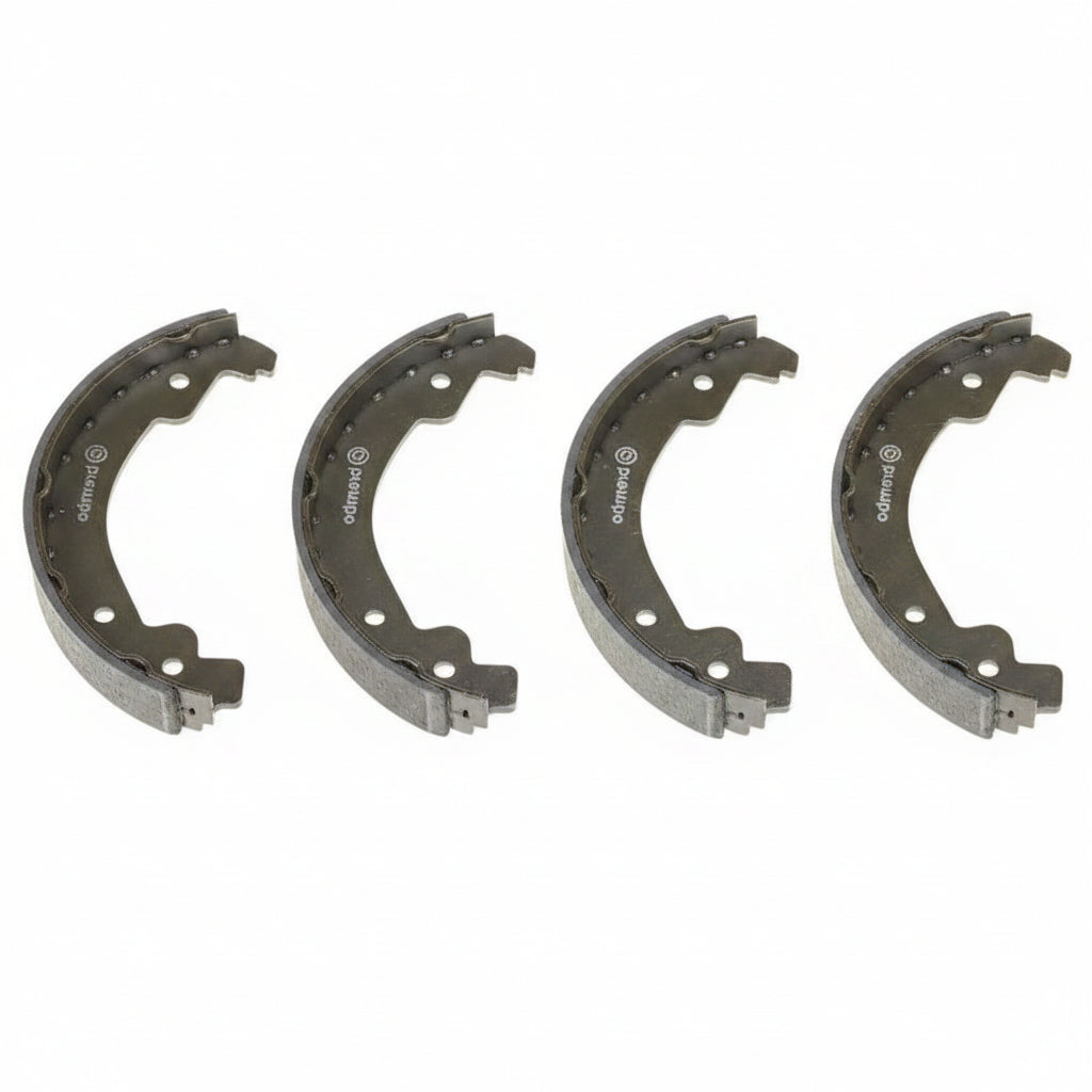 Rear Parking Brake Shoe Set 1644200620 7L698525 Compatible With  AUDI Q7 (4LB) & MERCEDES-BENZ GL-CLASS (X164) & M-CLASS (W164) & R-CLASS (W251, V251) & VW TOUAREG (7LA, 7L6, 7L7)