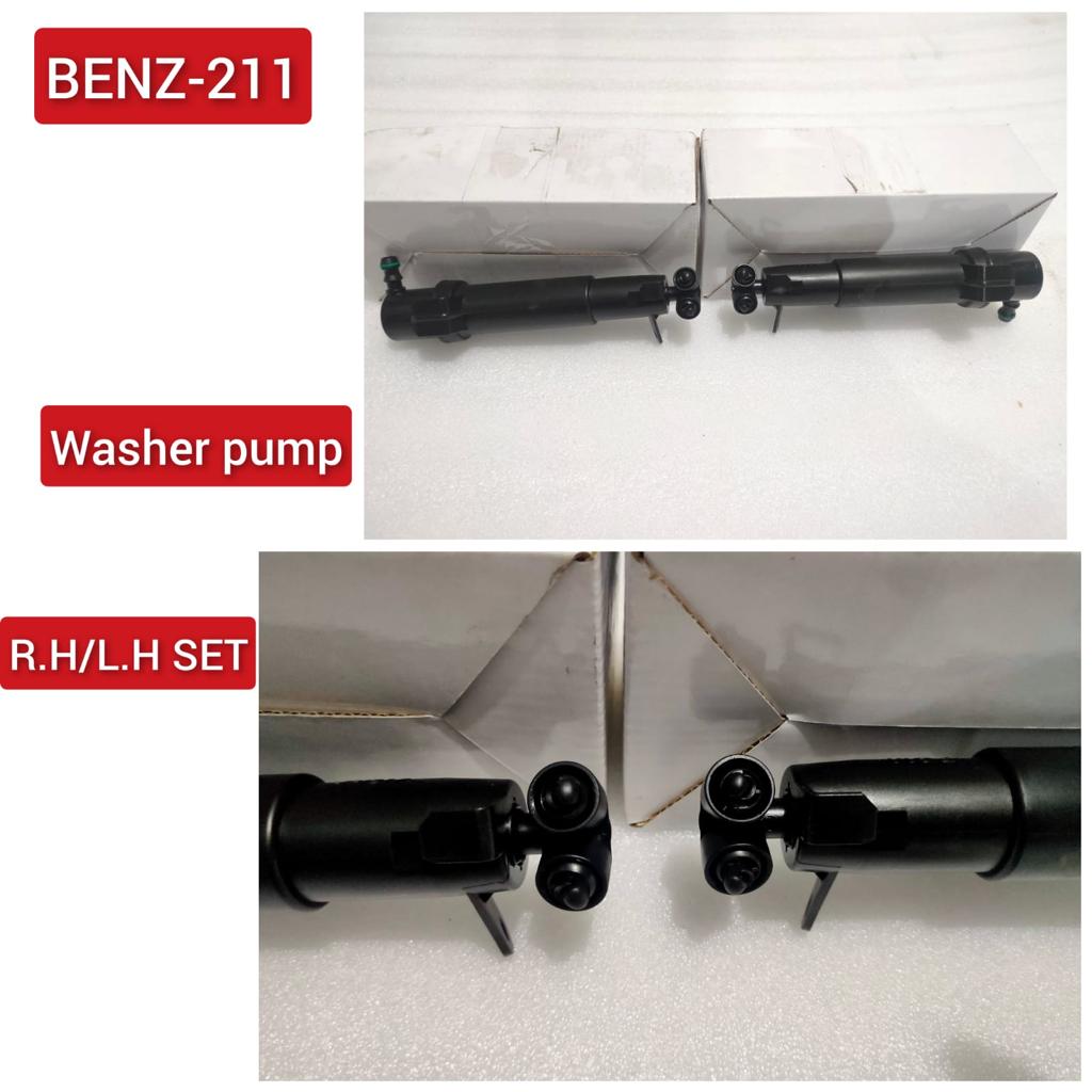 Headlight Washer Nozzle Compatible With MERCEDES-BENZ E-CLASS W211 Headlight Washer Nozzle Left 2118600547 & Right 2118600647