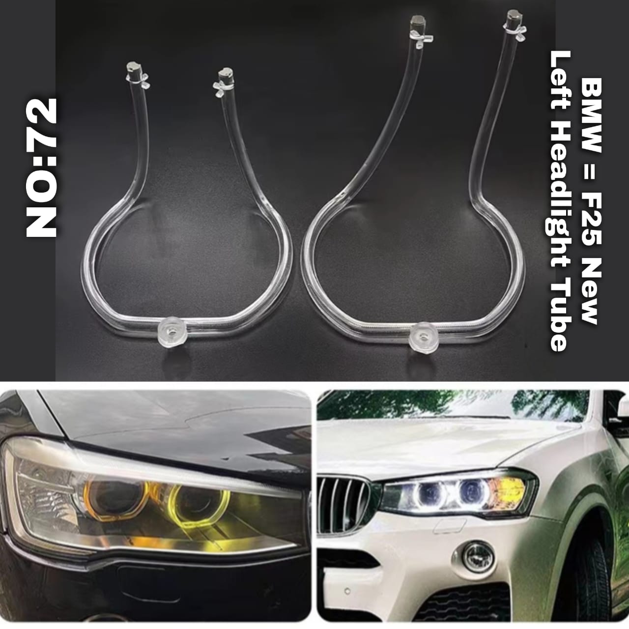 Headligth Tube Left 63117401131 Compatible With BMW X3 (F25) New (2014-2018) Tag No.72