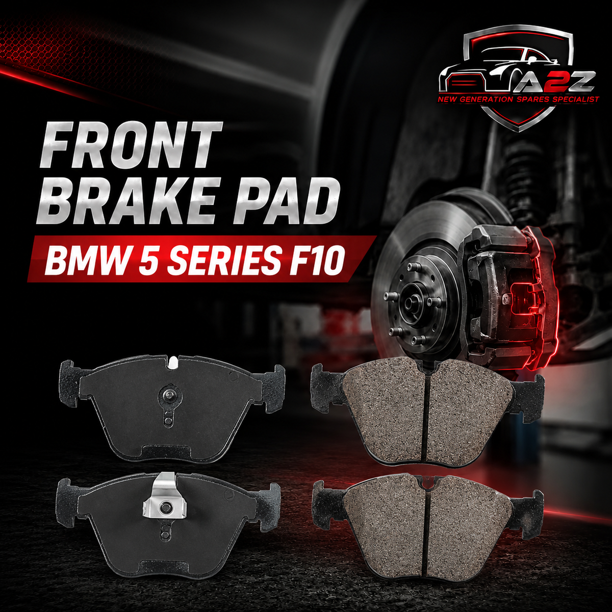 Front Brake Pad 34112449266 2468801 P06074  Compatible With BMW 5 Series F10