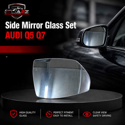 Side Mirror Glass Set Left 4M0857535A & Right 4M0857536A Compatible With AUDI Q5/Q7 New Model