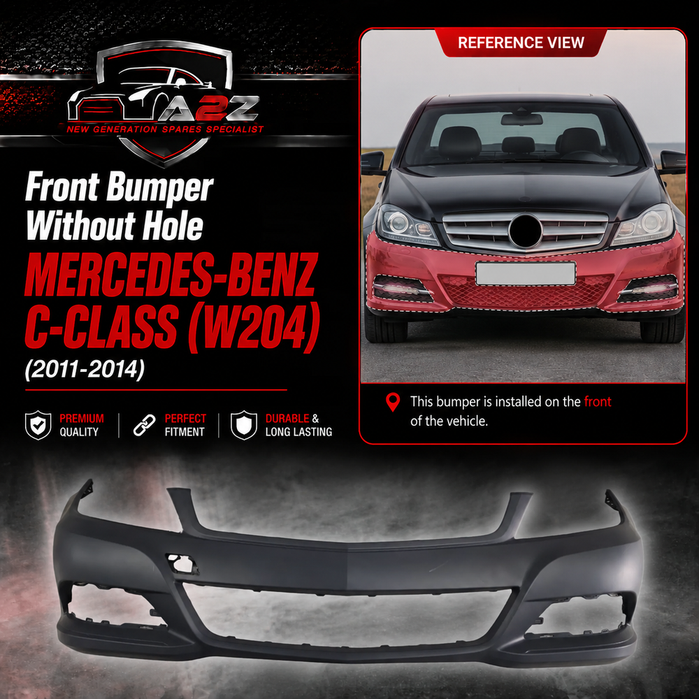 Front Bumper Without Hole A2048805547 Compatible With MERCEDES-BENZ C-CLASS (W204) (2011-2014) Tag No.252B