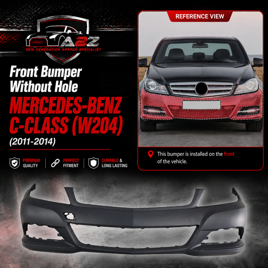 Front Bumper Without Hole A2048805547 Compatible With MERCEDES-BENZ C-CLASS (W204) (2011-2014) Tag No.252B