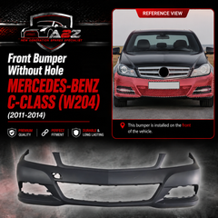 Front Bumper Without Hole A2048805547 Compatible With MERCEDES-BENZ C-CLASS (W204) (2011-2014) Tag No.252B