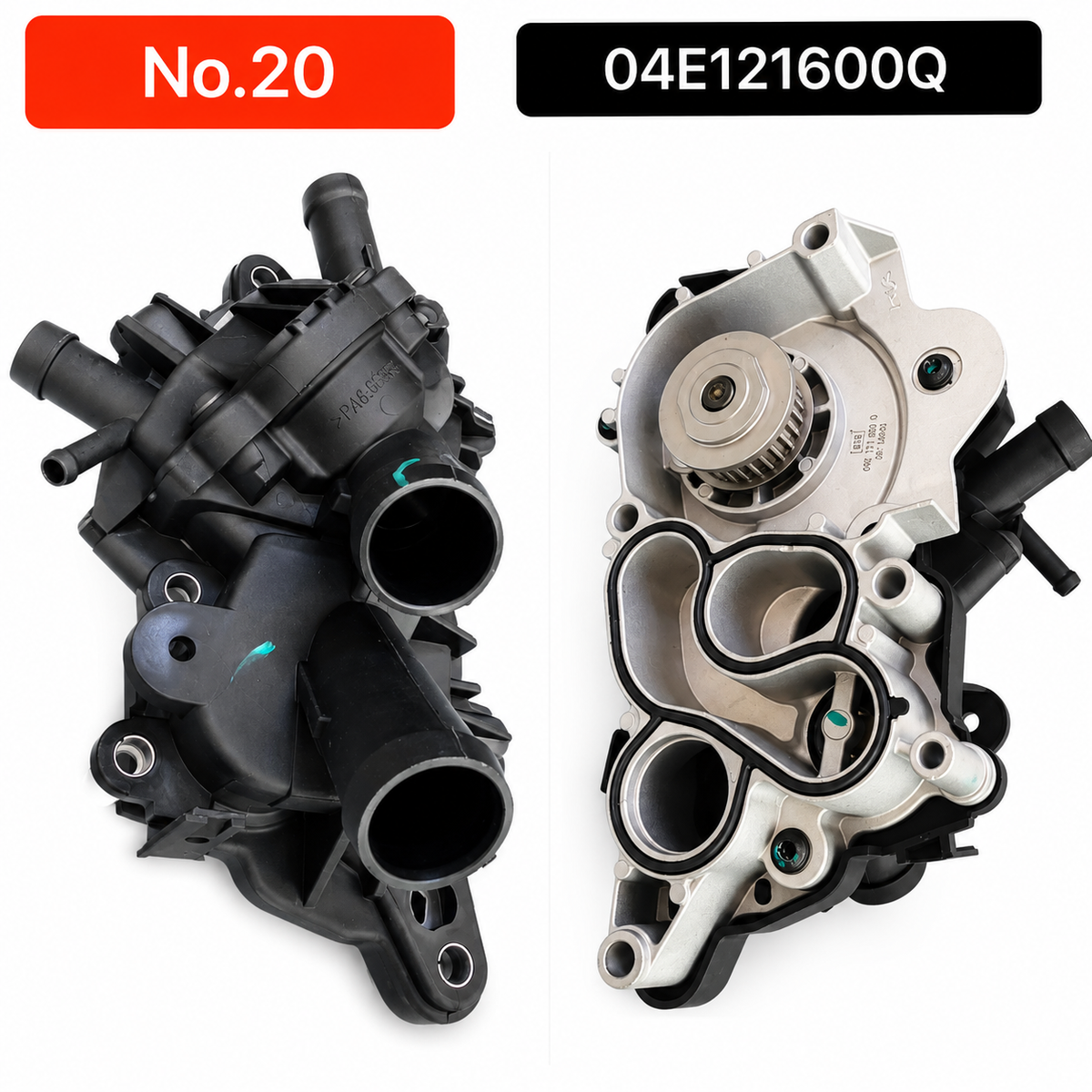 Water Pump 04E121600Q 04E121600P 04C121600K 04E121600AD 04E121600AG 04E121600AL 04E121600AR 04E121600BD Compatible With AUDI A3 Limousine Tag-W-20