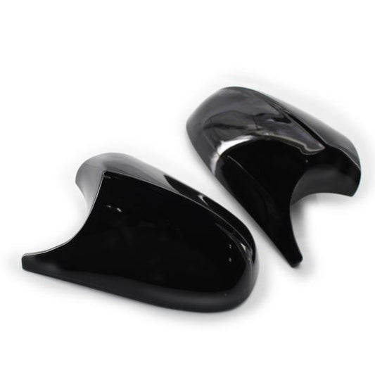 Side Mirror upper cover (Side Mirror cover) Black  Horn Model Left 51167205291 & Right 51167205292 Compatible With BMW 3 Series E90 2009-2012 TAG-SMC-53